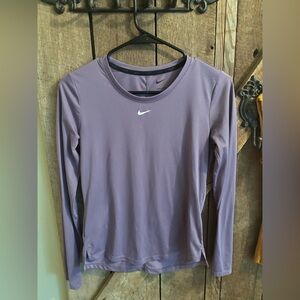 Nike Dri Fit Purple Long Sleeve Fitted Tee Worn Once